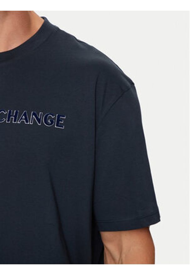 Armani Exchange T-Shirt 6DZTBD ZJ3VZ 1510 Granatowy Regular Fit. Kolor: niebieski. Materiał: bawełna