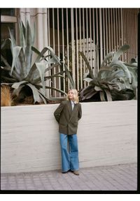 Reserved - Dwurzędowa marynarka - ciemnozielony. Kolor: zielony. Materiał: wiskoza, wełna, tkanina #1