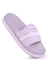 Klapki basenowe damskie Fila MORRO ZEPPA LOUNGE SLIPPER WMN. Kolor: fioletowy. Styl: sportowy