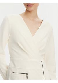 DKNY Sukienka koktajlowa DD4JI62A Écru Slim Fit. Materiał: syntetyk. Styl: wizytowy #3