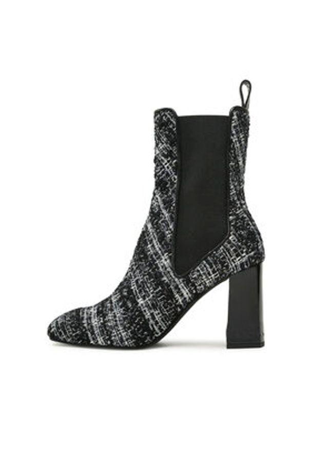 Pollini Botki SA24108G1HTN100A Czarny. Kolor: czarny. Materiał: materiał