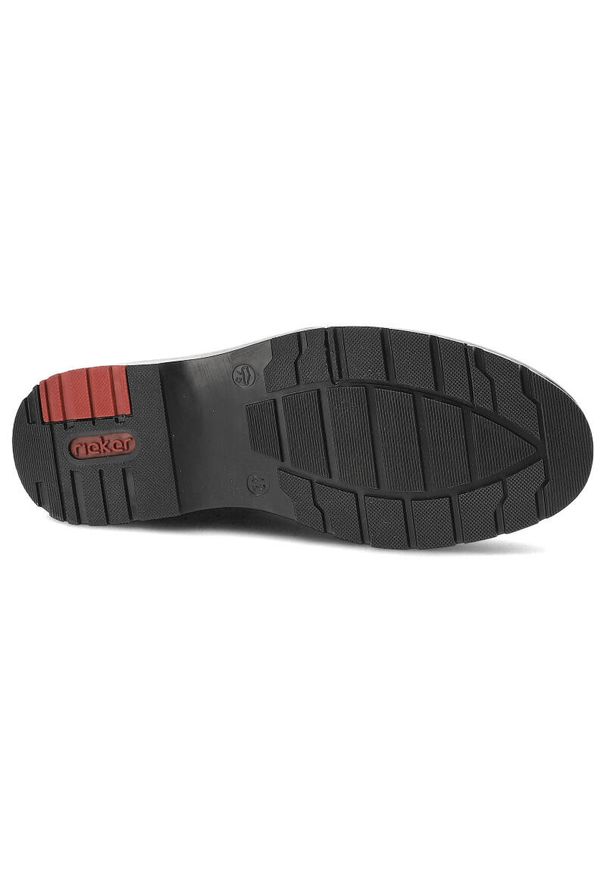 Brązowe Trzewiki Rieker Eleganckie Buty Męskie. Kolor: brązowy. Materiał: futro, skóra, syntetyk. Szerokość cholewki: normalna. Sezon: zima. Styl: elegancki