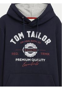 Tom Tailor Bluza 1043292 Granatowy Regular Fit. Kolor: niebieski. Materiał: bawełna