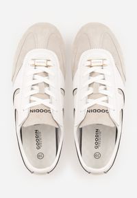 Born2be - Beżowe Zamszowe Sneakersy w Stylu Kultowych Tenisówek Sorisana. Okazja: na co dzień, do pracy. Kolor: beżowy. Materiał: zamsz #6