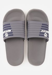 Born2be - Szare Klapki Sportowe z Piankowego Materiału Thesedice. Okazja: na co dzień. Kolor: szary. Materiał: materiał. Sezon: lato. Styl: sportowy #6