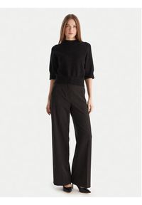 Kontatto Sweter 3M0903C Czarny Regular Fit. Kolor: czarny. Materiał: syntetyk #4