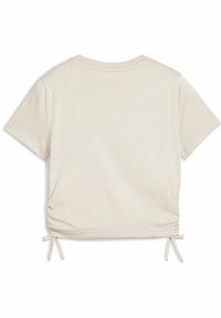 Koszulka Puma Flaming Love Knotted Tee T-Shirt G Dzieci. Kolor: biały, wielokolorowy, beżowy