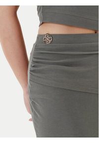 Guess Spódnica mini W5YD64 KAQL2 Zielony Regular Fit. Kolor: zielony