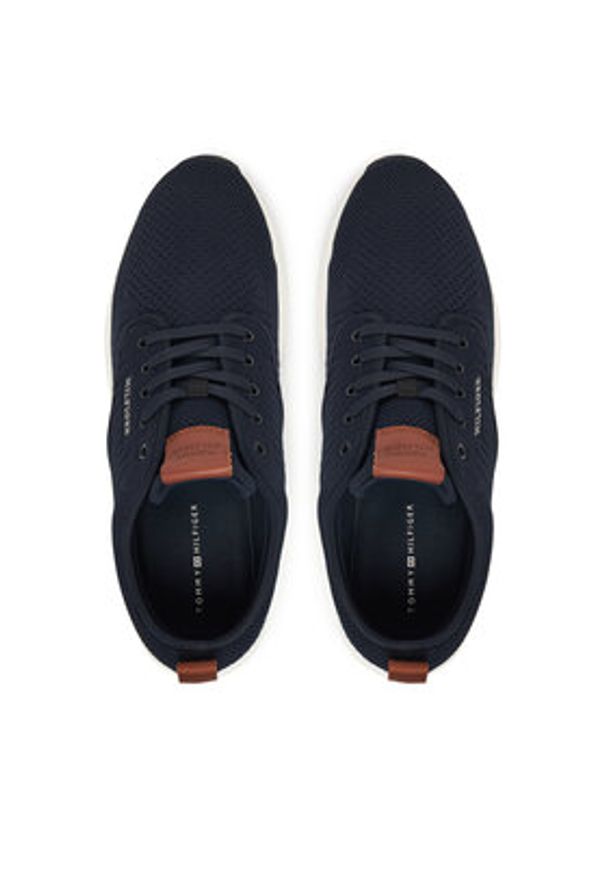 TOMMY HILFIGER - Tommy Hilfiger Sneakersy Newport 3D Premium FM0FM05527 Granatowy. Kolor: niebieski. Materiał: materiał