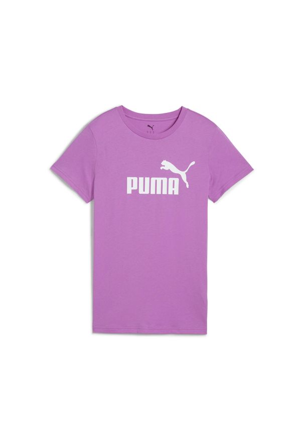 Puma - Damska koszulka z logo ESS No. 1 PUMA Wild Berry Purple. Kolor: fioletowy. Sport: fitness