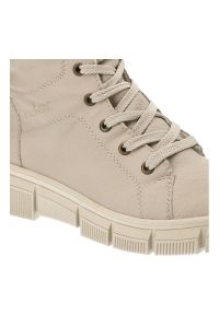 Beżowe Botki Rieker Ocieplane Buty Damskie. Kolor: beżowy. Materiał: skóra. Sezon: zima #5