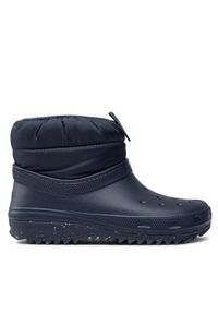 Crocs Botki Classic Neo Puff Shorty Boot W 207311 Granatowy. Kolor: niebieski