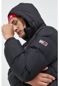 Tommy Jeans kurtka puchowa męska kolor czarny zimowa. Okazja: na co dzień. Kolor: czarny. Materiał: puch. Sezon: zima. Styl: casual #4