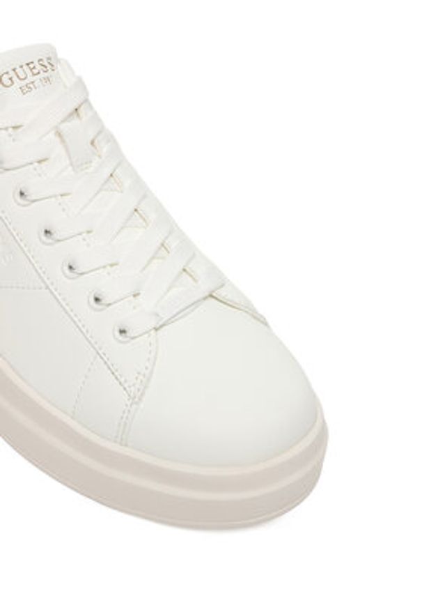 Guess Sneakersy FLPE11 LEA12 Biały. Kolor: biały. Materiał: syntetyk, skóra