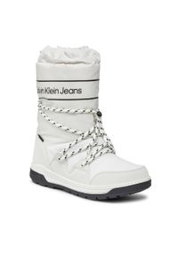 Śniegowce Calvin Klein Jeans V3A6-80713-1486 S White. Kolor: biały. Materiał: skóra #1