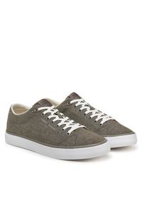 TOMMY HILFIGER - Tommy Hilfiger Tenisówki Th Hi Vulc Low Core Chambray FM0FM05389 Szary. Kolor: szary. Materiał: materiał #5