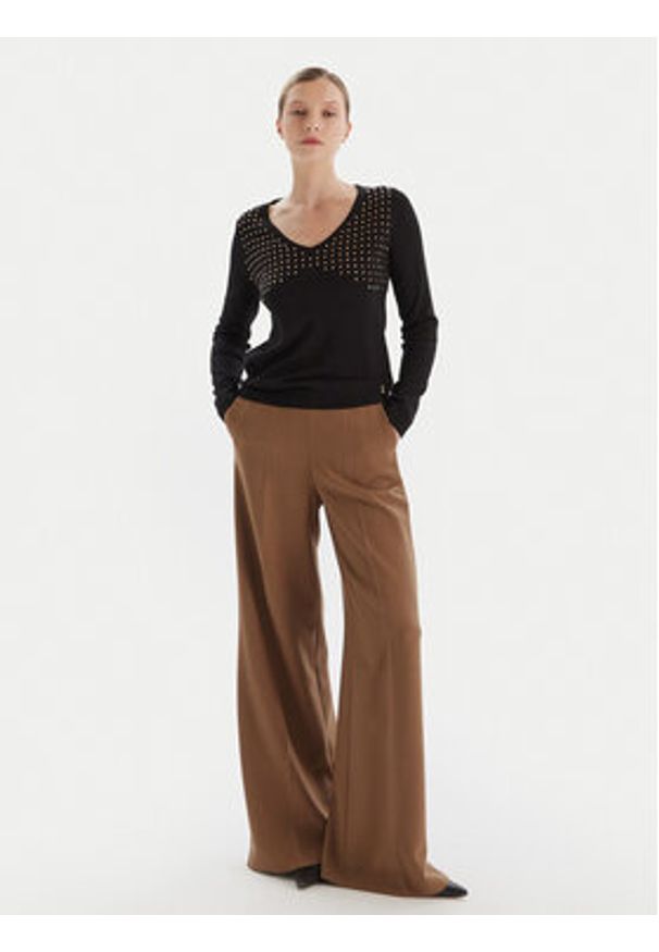 Artigli Sweter ACMA002723 Czarny Regular Fit. Kolor: czarny. Materiał: syntetyk