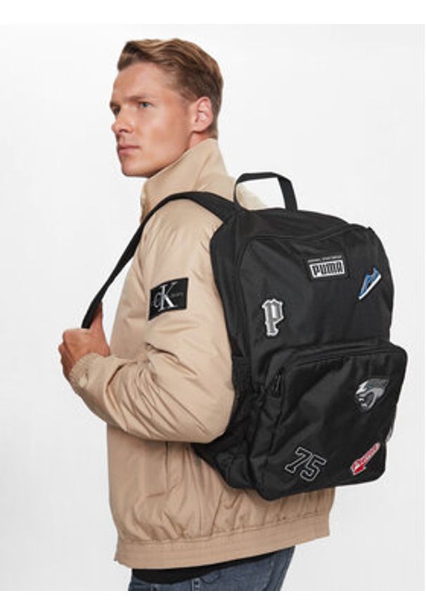 Puma Plecak Patch Backpack 079514 01 Czarny. Kolor: czarny. Materiał: materiał