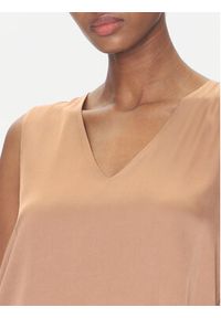 ViCOLO Bluzka TD0765 Brązowy Regular Fit. Kolor: brązowy. Materiał: syntetyk