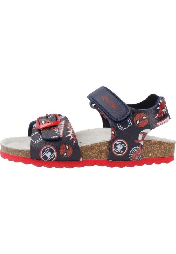 Geox - Sandały GEOX B SANDAL CHALKI BOY Niebieski. Kolor: niebieski. Materiał: syntetyk, tkanina. Sezon: lato