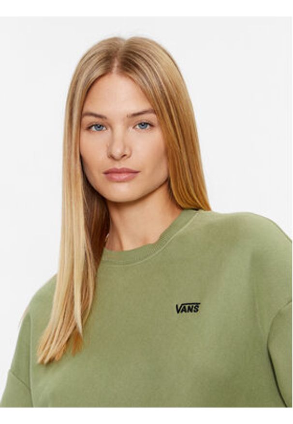 Vans Bluza Comfycush Essential Crew VN000A6C Zielony Regular Fit. Kolor: zielony. Materiał: bawełna, syntetyk