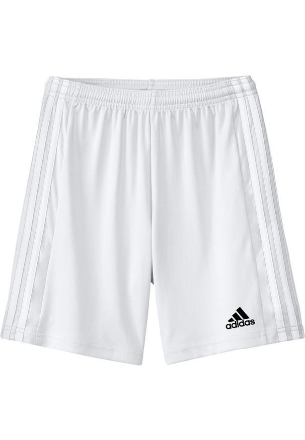 Adidas - Spodenki piłkarskie dla dzieci adidas Squadra 21 Short. Kolor: biały. Styl: młodzieżowy