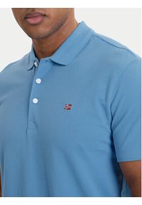 Napapijri Polo Ealis NP0A4H8B Niebieski Regular Fit. Typ kołnierza: polo. Kolor: niebieski. Materiał: bawełna #5