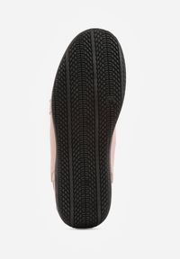 Renee - Różowe Sneakersy z Podwójnym Sznurowaniem i Geometrycznymi Wstawkami Adrearah. Okazja: na co dzień. Kolor: różowy. Wzór: geometria #4