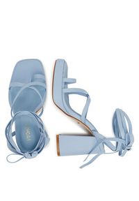DeeZee Sandały 2335-3 Niebieski. Kolor: niebieski. Materiał: skóra