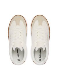 Calvin Klein Sneakersy Low Cut Lace-Up Sneaker V3X9-83159-1269 S Biały. Kolor: biały. Materiał: skóra #5