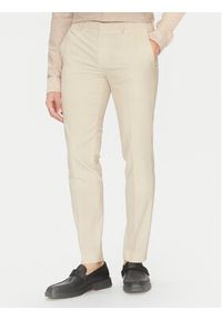Hugo - HUGO Garnitur Arti/Hesten232X 50540341 Beżowy Extra Slim Fit. Kolor: beżowy. Materiał: syntetyk #5