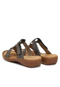 Rieker Klapki 608K1-45 Szary. Kolor: szary. Materiał: syntetyk, materiał #3