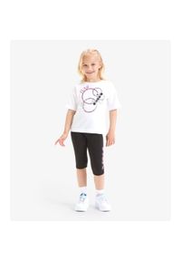 Komplet dziecięcy koszulka + legginsy Diadora JG Set Hoops Junior. Kolor: czarny, biały, wielokolorowy