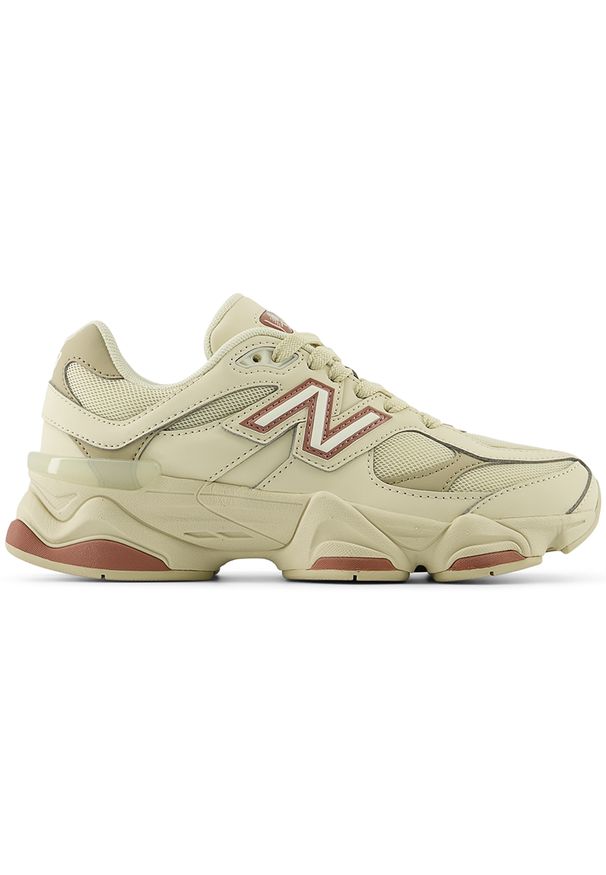 Buty dziecięce New Balance GC9060GC – beżowe. Okazja: na co dzień, na uczelnię. Kolor: beżowy. Materiał: syntetyk, materiał, guma. Szerokość cholewki: normalna. Sport: turystyka piesza