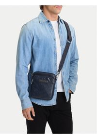 Guess Jeans Saszetka CWBEO-GUESS-B-003-09 Granatowy. Kolor: niebieski. Materiał: skóra #1