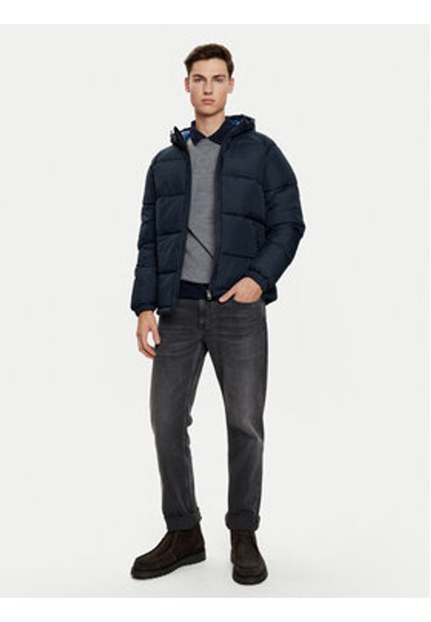 U.S. Polo Assn. Kurtka zimowa MUP3778 Granatowy Regular Fit. Typ kołnierza: polo. Kolor: niebieski. Materiał: syntetyk. Sezon: zima