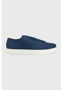 TOMMY HILFIGER - Tommy Hilfiger tenisówki męskie. Nosek buta: okrągły. Zapięcie: sznurówki. Kolor: niebieski. Materiał: guma #1