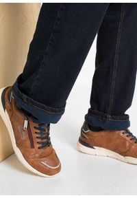 bonprix - Jeansy termiczne classic fit na ciepłej podszewce z polaru. Kolor: niebieski #3