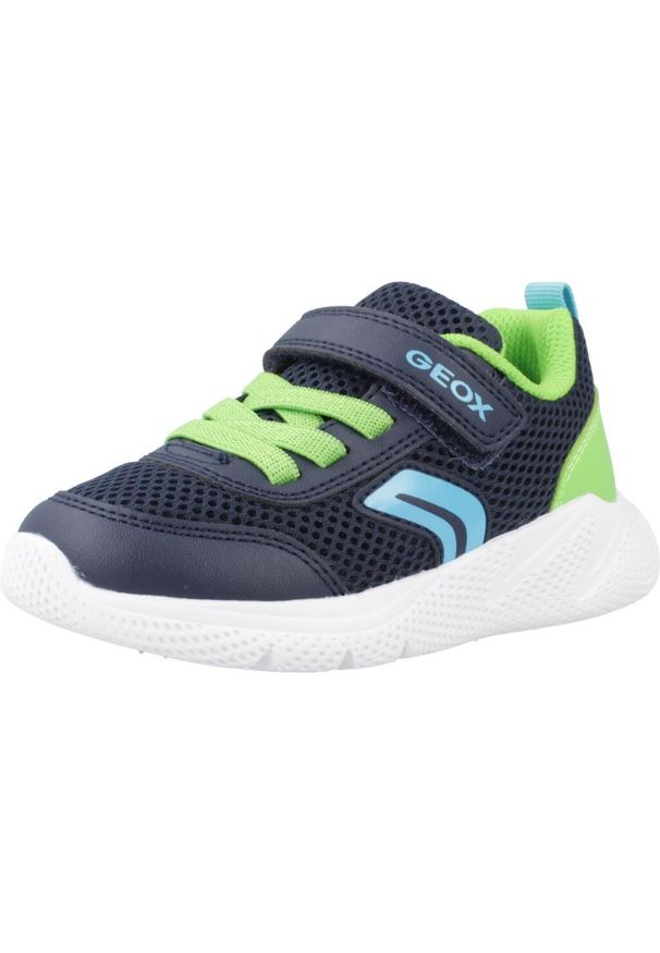 Tenisówki Geox Model B Sprintye Boy Kolor Niebieski. Kolor: niebieski. Materiał: syntetyk, tkanina. Sport: turystyka piesza