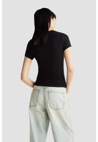 Tommy Jeans - TOMMY JEANS Czarny damski t-shirt, Rozmiar M. Kolor: czarny #4