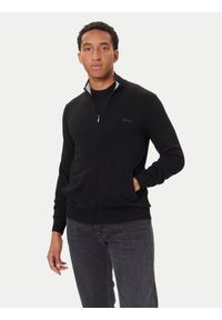 Guess Kardigan M5YR28 Z0122 Czarny Slim Fit. Kolor: czarny. Materiał: syntetyk