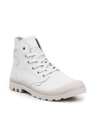 Buty do chodzenia unisex Palladium Pampa HI Mono U Moonstruck. Wysokość cholewki: za kostkę. Zapięcie: sznurówki. Kolor: szary. Materiał: guma, materiał, syntetyk. Szerokość cholewki: normalna. Sport: turystyka piesza
