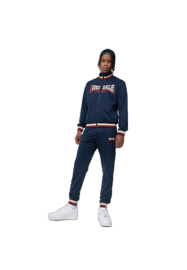 Dres Lonsdale Poolewe. Kolor: niebieski. Materiał: dresówka