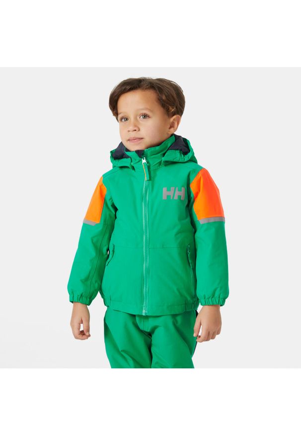 Dziecięca kurtka narciarska Helly Hansen Rider 2.0. Kolor: wielokolorowy, żółty, zielony. Sezon: zima. Sport: narciarstwo