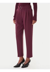 BOSS Spodnie materiałowe Tapiah 50490037 Fioletowy Regular Fit. Kolor: fioletowy. Materiał: syntetyk