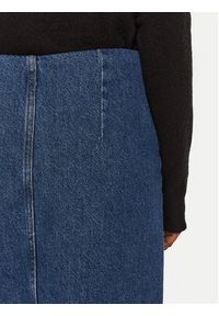 Vila Spódnica jeansowa Sym 14099725 Niebieski Regular Fit. Kolor: niebieski. Materiał: bawełna