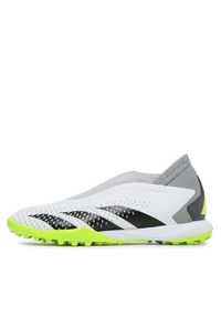 Adidas - adidas Buty do piłki nożnej Predator Accuracy.3 Laceless Turf Boots GY9999 Biały. Kolor: biały