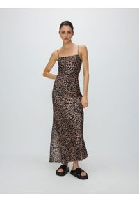 Reserved - Sukienka maxi z wiskozy - wielobarwny. Materiał: wiskoza. Długość: maxi #1