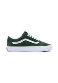 Vans tenisówki zamszowe Old Skool kolor zielony VN0007NTBXU1. Nosek buta: okrągły. Zapięcie: sznurówki. Kolor: zielony. Materiał: zamsz. Szerokość cholewki: normalna. Styl: klasyczny #1