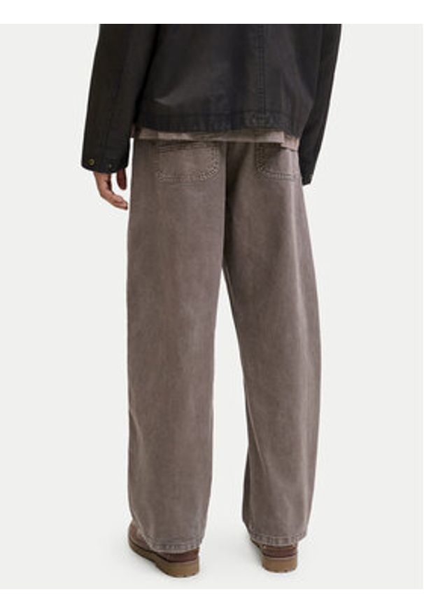 Jack & Jones Spodnie materiałowe Alex 12288528 Beżowy Baggy Fit. Kolor: beżowy. Materiał: bawełna